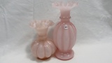 2 Peachcrest Fenton  vases