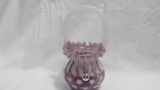 Fenton cran opal star & stripes basket