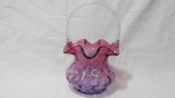 Fenton mulberry coin dot basket