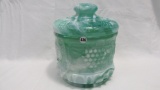 Fenton Seafoam green slag G&C humidor