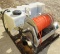Pest control truck mount pump, hose reel, and 50 gal tank