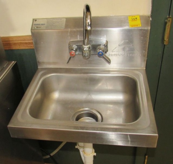 stainless hand wash sink