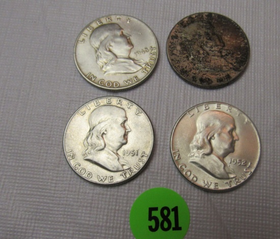 Franklin silver half dollars