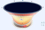 LED fan shaped layered cylindrical Flowerpot shaped video display