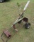 Right Hand clay pigeon skeet shoot machine mounted to hand truck for easy movement