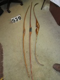 Grizzly Traditional Bow by Bear plus two others of unknown mfg