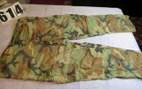 military fatigue sytle camo pants 6 pockets 38w 30-32L good clean condition