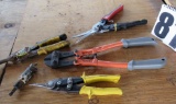 assorted shears and cutters