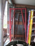 section of scaffolding with 2 cross bars plus an older scaffolding section