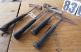 group of 4 mixed hammers