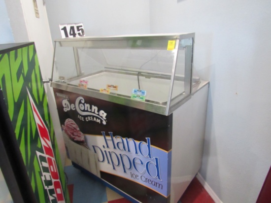 refrigerated ice cream dipping cabinet