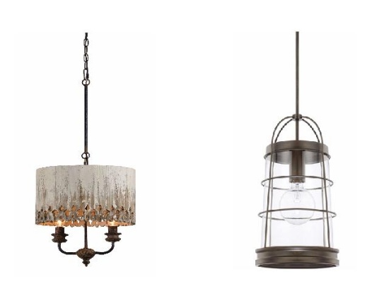 New pendant light fixtures Capital and 40 West