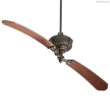 Quorum International Turner Oiled Bronze 68-Inch Two Blade Ceiling Fan 28682-46