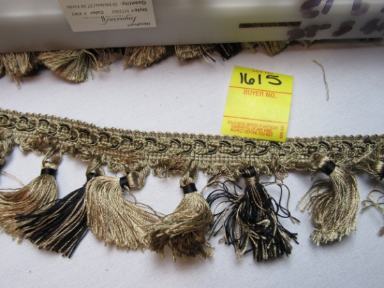 Imperial 3" tassel fringe by the yard NT2502 color 4363 (gold and black)