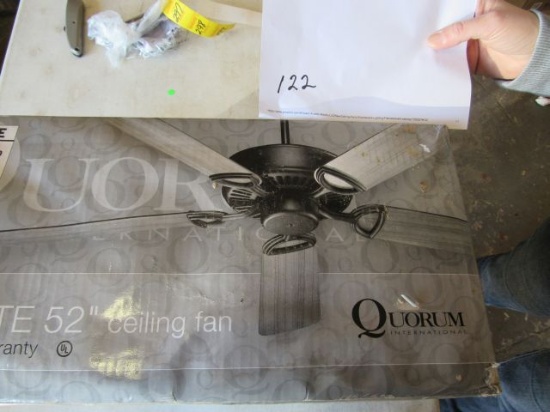 new Quroum Estate 52" ceiling fans in original boxes 43525-6