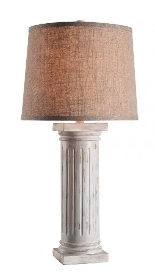 Kenroy Home designer table lamp 32958AWH white new