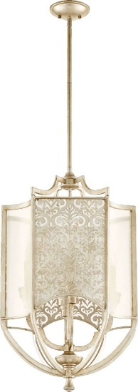 Quorum 4 light entry chandelier 6975-4-60