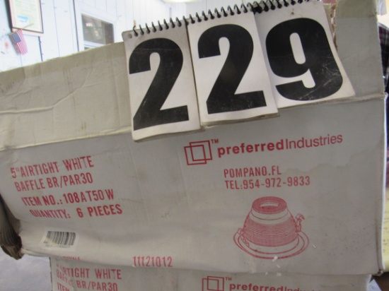 Preferred Industries 5" Baffle air tight white trim