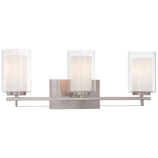 Minka-Lavery 6103-84 Parsons Studio Bathroom Vanity Lights Brushed Nickel