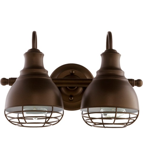 Quorum Julina 2-light wall mount fixture oil bronze #553-2-86