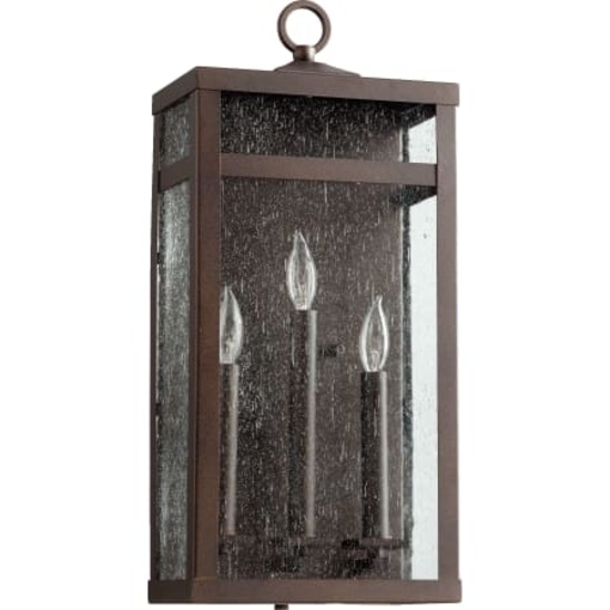Quorum Clermont 3 light oiled bronzed fixture 772-3-86