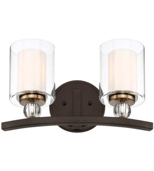 Minka -Lavery #3072-416 brush bronze base 2 light vanity