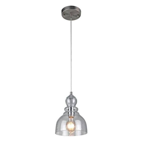 Westinghouse 1-light mini pendant brushed nickel #61007