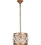 Living District LD6003D13G Camden 1 Light 13 inch Vintage Gold Pendant Ceiling Light