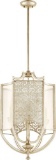 Quorum 4 light entry chandelier 6975-4-60