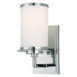 Minka Lavery 3721-72-pl Glass Note wall sconce with opal glass