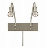 George Kovacs brushed nickel 2 light wall fixture P4400-084