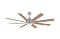 Fanimation The Levon Custom 8 bladed matte white ceiling fan motor assembly MAD7912 with remote cont