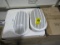white marine style oblong port hole lights