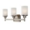 Lyndi 3-light vanity #1VL408A03BN, Finish: Brushed Nickel, 22
