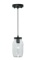 Vaxcel Pendant Light #PO188, Clear Glass, Oil Rubbed Bronze Finish 4 1/2