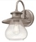 Westinghouse Delmont 1-light outdoor wall fixture #63612 Finish: Weathered Steel with Clear Seeded G
