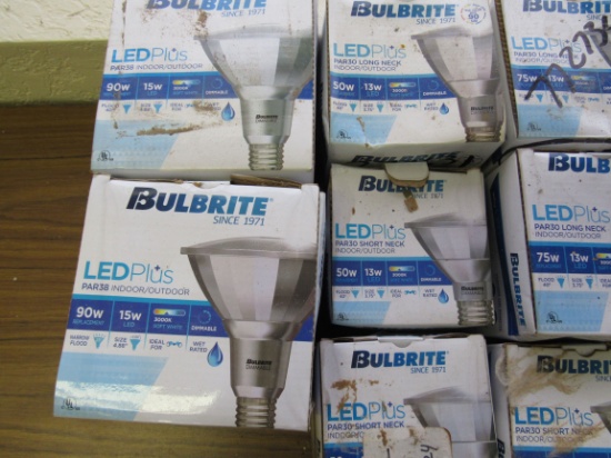 20 new Bulbrite LED bulbs in original packaging