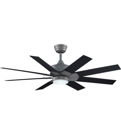 Fanimation Galvanized Indoor/Outdoor Levon Custom Fan w/ remote control #MAD7912GZ (blade & light ki