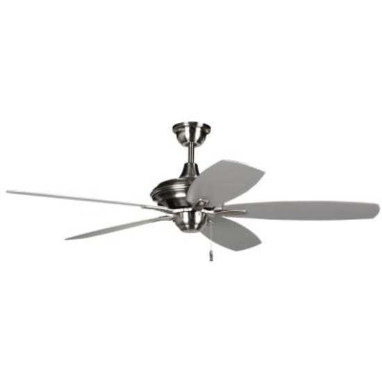 Craftmade 52" Copeland 3-speed reversible Fan #CN52SS5 light kit included, box has some water damage