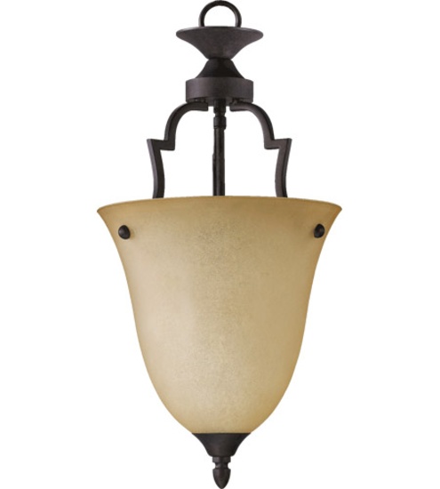 Quorum Coventry 1-light medium pendant #816-44 Finish: Toasted Sienna