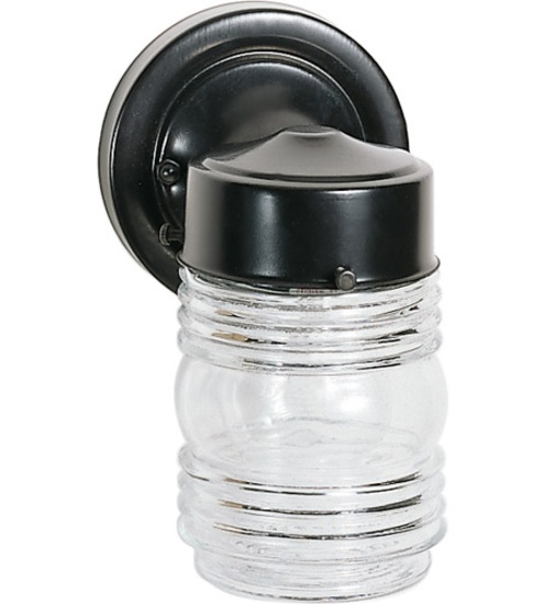 Nuvo Clear Mason Jar Lighting, Black Finish #SF77-119B packed in a case