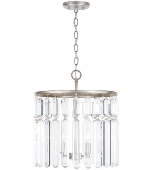 Capital Lighting 425381AS Drake 8 Light 28 inch Antique Silver Chandelier Ceiling Light