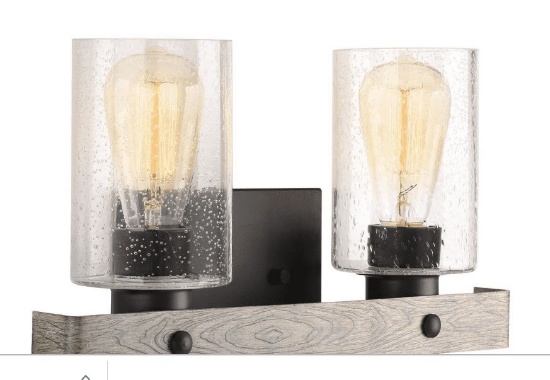 Progress Lighting 2-light vanity #P300124-143, Finish: Graphite