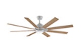 Fanimation The Levon Custom 8 bladed matte white ceiling fan motor assembly MAD7912 with remote cont