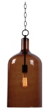 Kenroy Home 1-light mini pendant #91830AMB, shippable boxes