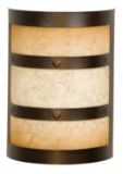 Craftmade Teiber Door Chime #CH1415-OBG Oiled Bronze Gilded Cover with Tea-Stained Glass