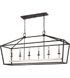 Transglobe 6-light Chandelier #10267PC/BK  Finish: Polished Chrome/Black