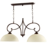 Quorum Lariat 2-Light Island Fixture #6631-2-86 Finish: Oiled Bronze