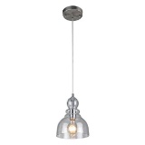 Westinghouse 1-light mini pendant #61007 Brushed Nickel Finish with Clear Seeded Glass, Adjustable C