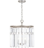 Capital Lighting 425381AS Drake 8 Light 28 inch Antique Silver Chandelier Ceiling Light